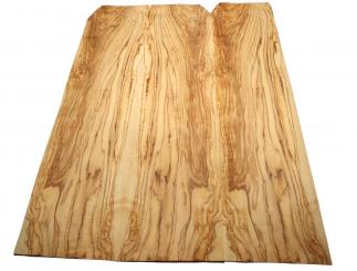 Oliven Furnier Olivenholz wild 1D 133x29/36cm 2 Blätter 