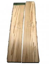 Ahorn Holz Brett Ahornholz Ambrosia Maple 125x22-30cm 39mm 