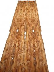 Eibe Maser Furnier Wurzelholz 3L 208x16-20cm 4 Blätter 