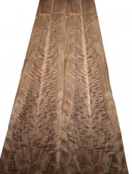 Nussbaum Riegel Holzfurnier Furnierholz 3J 191x17-18,5cm 2 Blätter 