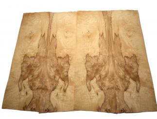 Olivesche Furnier Maser Holzfurnier 1G 105x34-35cm 2 Blätter 