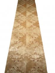 Pappel Maser Wurzelholz dünnes Furnier mit Papier 250x60-63cm V5 