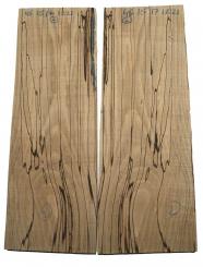 2x Gestockte Buche Holz Baumscheibe 46x15-17cm x 18-21mm 