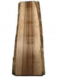 Satin Nussbaum Holz Amberbaum Brett 107x34-38cm x 49mm 