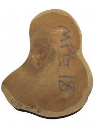Teak wilde Baumscheibe Teakholz Massivholz 41x34cm 55mm 