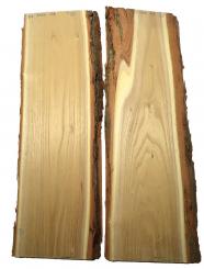 2x Robinienholz Akazienholz DIY Holz Akazie 71x21-24cm x 29mm 