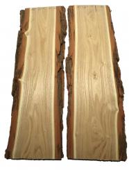 2x Robinienholz Akazienholz DIY Holz Akazie 85x23-27cm x 29mm 