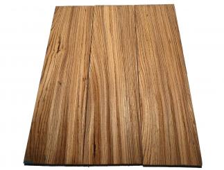 Zebrano Holz Brett Zebrawood rustikal 101x27,5cm x 22mm 