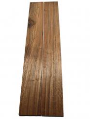 2x Amazakoue Riegel Holz Mutenje Curly 113x15,5-16cm x 22mm 