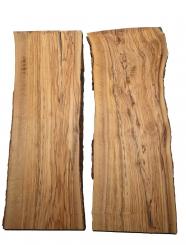 2x Olivenholz Riegel Olivenbaum Holz 91x30-37cm x 22-23mm 