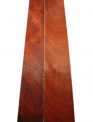 2x Padouk Holz Brett Paduk wild 105x14-17,5cm x 22mm R4 