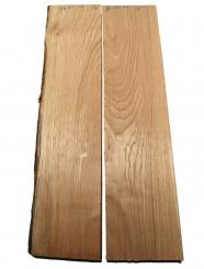 2x Eichenholz Brett Eiche Holz DIY 86x20,5cm x 46mm 
