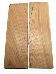 2x Eichenholz Brett Eiche Holz DIY 65x21cm x 46mm 