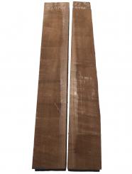 2x Nussbaumholz Walnussholz Bohle 63x7-10,5cm x 47-48mm 