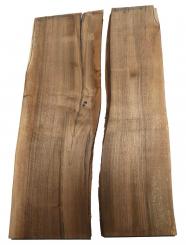 2x Walnussholz Brett Nussbaumholz 93x20-31cm x 36mm 