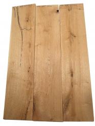 3x Eichenholz Brett Eiche Holz DIY 84x18,5cm x 23-24mm 