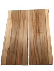 2x Satin Nussbaum Holz Amberbaum Brett 72x28-32cm x 25mm 