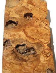 Oliven Wurzelholz Maser Epoxid Holz Drechseln 40x18,5cm x 79-81mm 
