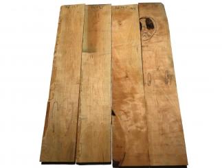 4x Kirschbaum Holz Brett Kirschholz 76x13,5cm x 27-29mm 