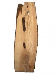 Olivenholz Brett Olivenbaum Baumscheibe 122x21-37cm x 23-24mm 