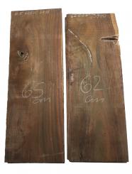 Palisander Holz ostindisch Sonokeling 62x21-23cm x 39-40mm 