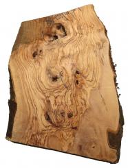 Oliven Holz Olivenholz Baumscheibe 60x30-43cm x 47-50mm 
