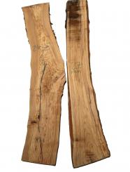 2x Olivenholz Brett Olivenbaum 101x14-21cm x 24-27mm 