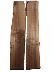 2x Nussbaumholz Walnussholz Nussholz 94x16-20cm x 45mm 
