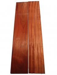 2x Padouk Holz Brett Paduk wild 104x18-20cm x 22mm 