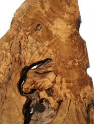 2x Oliven Wurzelholz Maserholz Epoxid Holz 51x23cm x 28-34mm 
