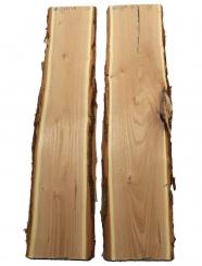 2x Robinienholz Akazienholz DIY Holz Akazie 80x17-20cm x 29mm 