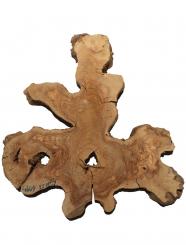Oliven Wurzelholz Baumscheibe Olivenbaum 46x44cm x 25-28mm 