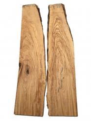 2x Olivenholz Brett Olivenbaum Holz 89x14-21cm x 26-27mm 