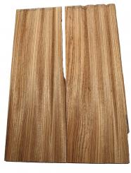 2x Zebrano Holz Brett Zebrawood rustikal 81x26,5-28cm x 22mm 