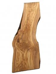 Olivenholz Brett Olivenbaum Baumscheibe 76x19-27cm x 27mm 