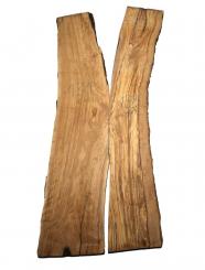 Olivenholz Brett Olivenbaum Baumscheibe 131x23-28cm x 26-27mm 