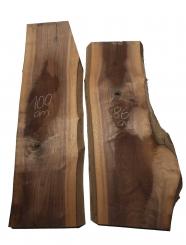 Nussbaumholz Walnussholz Nussholz 100x24-33cm x 46-48mm 