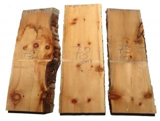 Zirbenholz Zirbelkiefer Arve Holz Zirbe 73x24-27cm x 52mm 