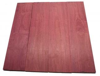 Amarant Riegel Holz Purpleheart Curly 81x21cm x 22mm 