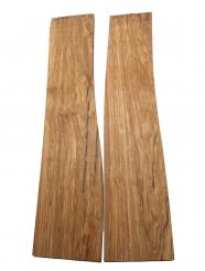 2x Olivenholz Brett Olivenbaum 77x14-18cm x 27mm 
