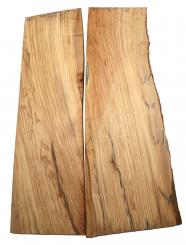 2x Olivenholz Brett Olivenbaum Holz 77x22-28cm x 27mm 