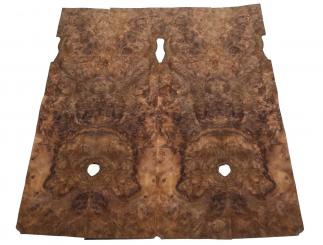 Nussbaum Wurzelholz Furnier Maser X 69x15-19cm 4 Blätter 