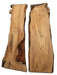Olivenholz Brett Olivenbaum Baumscheibe 94x25-30cm x 26-27mm 