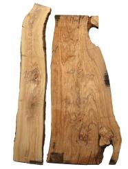 Olivenholz Brett Olivenbaum Baumscheibe 98x25-40cm x 27mm 