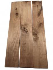 3x Nussbaumholz Walnussholz Brett 102x17cm x 24mm V5 