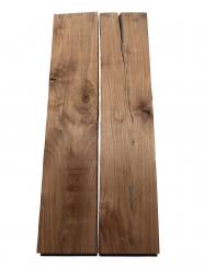 2x Nussbaumholz Walnussholz Nussholz 72x15cm x 49mm 