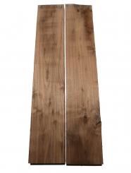 2x Nussbaumholz Walnussholz Nussholz 80x15cm x 49mm 