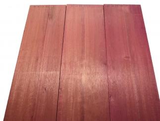 Amarant Holz Purpleheart wood Brett 81x26-27cm x 22mm 