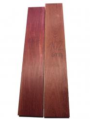 Amarant Holz Purpleheart wood Brett 97x17cm x 48mm 
