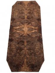 Nussbaum Wurzelholz Furnier Maser A 57x17-25cm 4 Blätter 